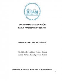 PROYECTO FINAL: ANÁLISIS DE DATOS. Página 1