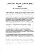 Dime que compras y te diré quién eres Los juegos del marketing