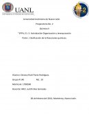 Parte I. Clasificación de la Reacciones químicas