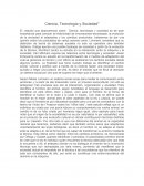 Tic´s en la sociedad. Ciencia, Tecnología y Sociedad"