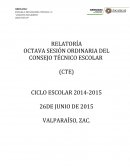 LA RUTA DE MEJORA ESCOLAR 2014-2015: AVANCES Y DESAFÍOS