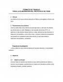 PARA LA ELABORACIÓN DEL PROTOCOLO DE TESIS