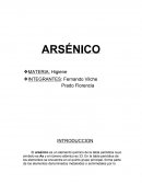 Arsénico-Seguridad e Higiene