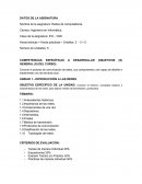 COMPETENCIAS ESPECÍFICAS A DESARROLLAR (OBJETIVOS (S) GENERAL (S) DEL CURSO):