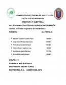 APLICACIÓN DE LAS TECNOLOGÍAS DE INFORMACIÓN Tema o actividad: ingeniería en mecatronica