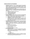 FASES DE PROYECTO DE INVERSION