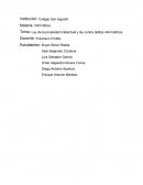 Tema: Ley de la propiedad intelectual y ley contra delitos informáticos.