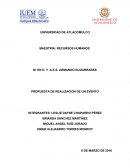 PROPUESTA DE REALIZACIÓN DE UN EVENTO