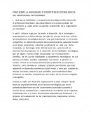 FORO SOBRE LA HABILIDADES O COMPETENCIAS TECNOLOGICAS DEL PROFESIONAL EN COLOMBIA