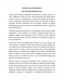 INTEGRACION LATINOAMERICA “UNA UNION SIN FUERZA SOCIAL”
