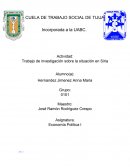 Trabajo de investigación sobre la situación en Siria