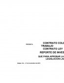 REPORTE DE INVESTIGACION. CONTRATO COLECTIVO DE TRABAJO