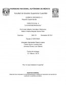 QUÍMICA ORGÁNICA II Reporte Experimental