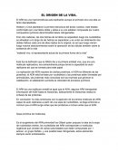 EL ORIGEN DE LA VIDA. El ARN es una macromolécula auto-replicante.