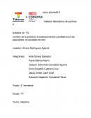 La estequiometria cuantitativa en las soluciones.