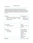 Creando con barro Fundamentación