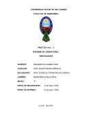 INFORME DE LABORATORIO “DESTILACIÓN”