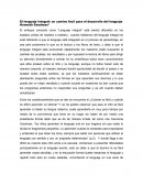 El lenguaje integral: un camino fácil para el desarrollo del lenguaje