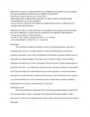 PROPUESTA PARA LA CREACIÓN DE UNA EMPRESA SOLIDARIA DE ENVASADO DE AGUA MINERAL BASADA EN EL MODELO DE RAZETO