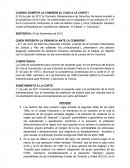 CUANDO SOMETIÓ LA COMISIÓN EL CASO A LA CORTE?