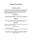 Tomaremos en cuenta las condiciones de gas, corriente eléctrica, bajas presiones y elevados voltajes (arriba de 1000 volts).