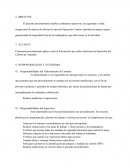 El presente procedimiento establece estándares operativos, de seguridad y salud ocupacional de manera de efectuar la tarea de Operación Camión Aspirado de manera segura garantizando la integridad física de los trabajadores que intervienen en la activi