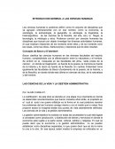 INTRODUCCION GENERAL A LAS CIENCIAS HUMANAS
