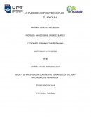 REPORTE DE INVESTIGACION DOCUMENTAL” ORGANIZACIÓN DEL ADN Y MECANISMOS DE REPARACION”