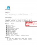 Aprender a montar el equipo para destilación por arrastre de vapor y separar el aceite de la especie seleccionada.