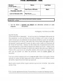 CONTENIDO: Carta formal e informal (información implícita y explícita).
