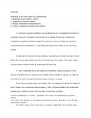 Desarrollo Basándose en las cuatro etapas de la organización: