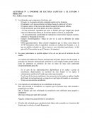 Actividad n° 1: Informe de lectura Capítulo 1: El Estado y derecho