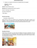 Indicador uno: describe la información del establecimiento de hospedaje