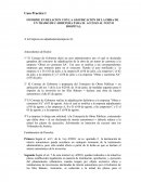 RELACION CON LA ADJUDICACIÓN DE LA OBRA DE UN TRAMO DE CARRETERA PARA EL ACCESO AL NUEVO HOSPITAL.