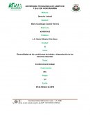Generalidades de las condiciones de trabajo e interpretación de los derechos laborales