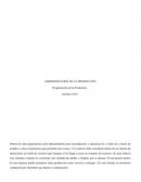 Administración de la producción, Programación de la produccion