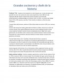 Grandes cocineros y chefs de la historia.