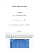 Actividad - Estadística Descriptiva