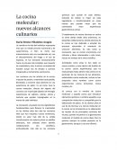 Cocina molecular, nuevos alcances culinarios