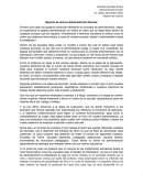 Reporte de lectura Administración Escolar