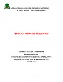 ENSAYO: AMOR SIN PREJUICIOS”