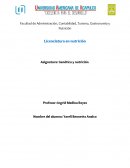 Asignatura: Genética y nutrición