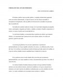 LA FORMACIÓN DEL ESTADO MODERNO.