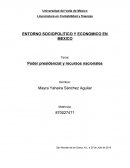 ENTORNO SOCIOPOLITICO Y ECONOMICO EN MEXICO