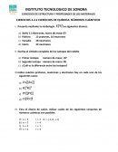 EJERCICIOS DE QUÍMICA: NÚMEROS CUÁNTICOS