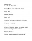 Bases Fisiológicas de los procesos psicológicos de la conducta