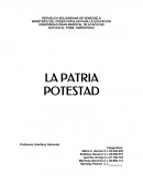 PATRIA POTESTAD: GENERALIDADES RELACIONES PATERNO- FILIALES
