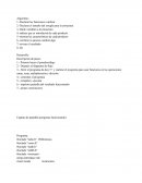 Programacion: lista de clasificacion de los productos