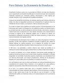 Foro Debate: La Economía de Honduras