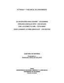 Actividad – Fase inicial de conocimiento
